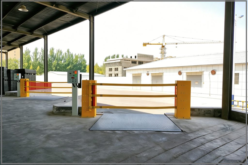 Resilient anti-collision barrier door